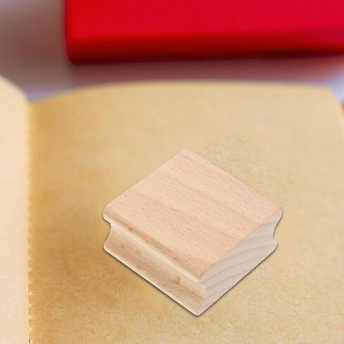 10pcs Beech Wood Seal Carving Square Wood Seal Self Making Stamper DIY Craft Tool Stamps for Making DIY Wooden Stamp Decorative Seal Cards Making Stamp Handbook Stamp Seal in Saudi Arabia