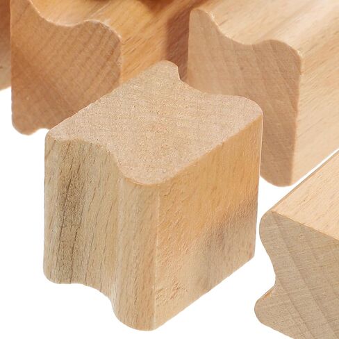 10pcs Beech Wood Seal Carving Square Wood Seal Self Making Stamper DIY Craft Tool Stamps for Making DIY Wooden Stamp Decorative Seal Cards Making Stamp Handbook Stamp Seal in Kuwait