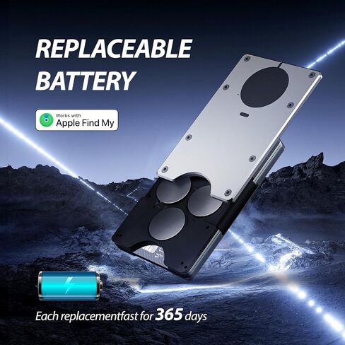 Air Wallet Minimalist Wallet With Built In Airtag Chip, Rfid Blocking Credit Card Holder, Slim Wallet For Men, Compatible With Apple Find My Ios Only,Trackable Wallet (Macaron Powder) in Kuwait