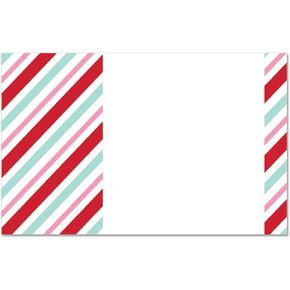 Patterned Enclosure Cards - 3.5" x 2.25" - 50 Pack (Christmas Greenery)