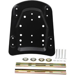 Mokuo Universal Motorcycle Rear Tail Box Base Plate in Heavy Iron Material Adapter for Motorcycle Rear Luggage Rack Trunk,Black Color Trunk Floor Panel