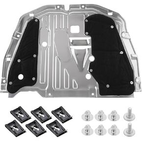 واقي دفقة المحرك أسفل لوحة غطاء درع محرك السيارة 74110-TBA-A00 90674-TY2-A01 متوافق مع 2017 2018 2019 2020 2021 Honda Civic in Kuwait