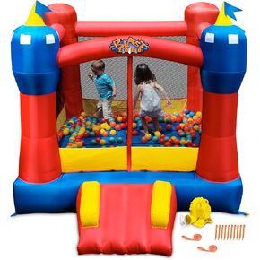 Blast Zone Magic Castle - Inflatable Bounce House with Blower - Premium Quality - Indoor/Outdoor - Portable - Sets Up in Seconds