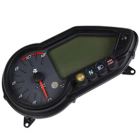 Motorbike Speedometer Tachometer Odometer 0-12K RPM 3 in 1 with Indication Function, Gear Display Function, Alarm Function, Compatible with Bajaj Pulsar 135 150 160 180 220NS 2015-2018