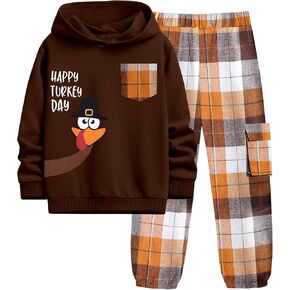 KANGKANG Boys Clothes 2 Piece Long Sleeve Hooded Tracksuit Sweatshirt Top Camouflage Sweatpants Fall Winter Outfits Set 7-14T