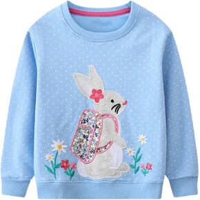 Toddler Girl Boy Sweatshirts Halloween Christmas Crewneck Long Sleeve Pullover Cotton Graphic Top Sweater Shirts