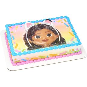 DecoPac DreamWorks Gabby's Dollhouse Rings, 24 Cupcake Decorations Featuring Gabby, Pandy Paws, Irresistible Kitty Characters, and Super Fun Adventures! - 24 Pack