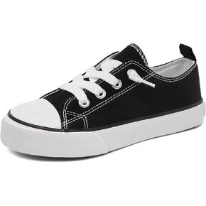 Toddler Little Kid Cushioned Canvas Shoes Slip On Sneakers Soft and Durable
