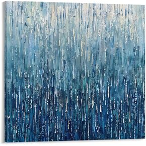 CHUKIWIS Rustic Minimalism Canvas Wall Art Eucalyptus Flower Herb Country Jar Prints Painting Home Decor for Living Room Bedroom Bathroom Office Ready to Hang 20"x20"