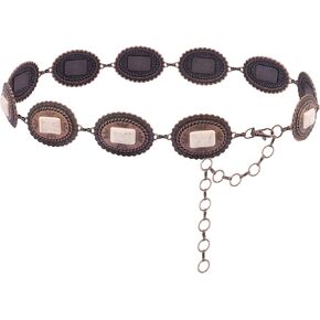 Rustic Couture's Western Concho Belt for Women Cowgirl Metal Waist Chain Belt Gift
