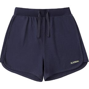 ALAVIKING Girls Cotton Shorts Athletic Running Shorts with Elastic Waistband Workout Shorts for Girls Size 3-12 Years