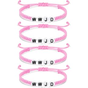 choice of all 7Pcs What Would Jesus Do Bracelets WWJD Bracelets for Women W.W.J.D Beaded Bracelet Set for Men Women Religious Gifts for Women Christian