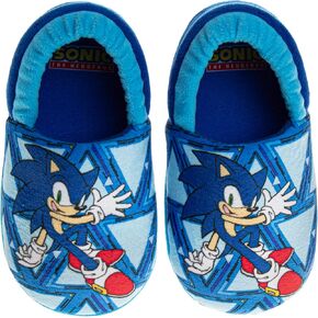 Josmo Sonic the Hedgehog Slippers - Kids House Shoes Lightweight Plush Warm Comfort Soft Aline Slipper (toddlers - little kids)