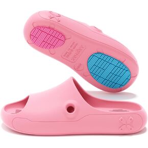 Kids Slippers, Non Slip House Slippers for Girls and Boys, Summer Shower Shoes for Indoor Beach Pool