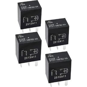 8T2T14B192AA 8T2T-14B192-AA 4 pcs 4 pin Multi Purpose Relay Compatible with Ford Compatible with F-150 Compatible with F-250 F-350 F-450 F-550 F150 F250 F350 F450 F550 Super Duty Fusion Expedition