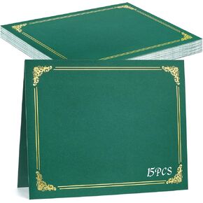 gisgfim 15Pcs Certificate Holders Diploma Covers Single Sided Gold Foil Border Award Covers for Letter Size 8.5x11 Certificates Cardstock Document Papers Storage Organizer (Purple) in Kuwait
