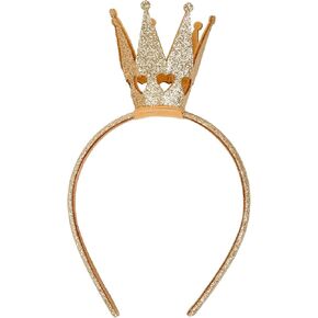 Crown Headbands for Women Princess Crown Headband Queen Crown Halloween Costume Birthday Hairband Gold