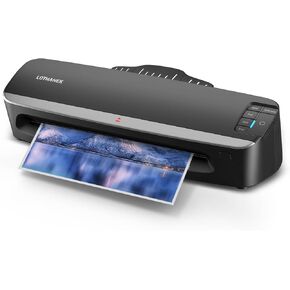 13 inch 4-Roller Laminator Machine, 3-10 Mil 60-Second Warm-up A3 Commercial Laminating Machine with 50 Sheets, LOTHANEK Heavy Duty Thermal Machine for Home, School Office Teacher Use