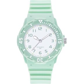 Kids Analog Watchfor Boys Girls,50M Waterproof Children Quartz Watch,Soft Strap,Easy to Read Watch for Kids,Learn Time Watch Ages 4-12
