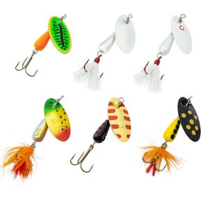 Panther Martin Bass and Trout Annihilator Spinner Fishing Lure Kit, Pack of 6, 2.4 ounces