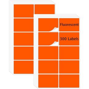 2x3 Inch Colored Labels Stickers Rectangular Moving Labels Large Color Coding Labels - 300 Pack/Kraft Paper