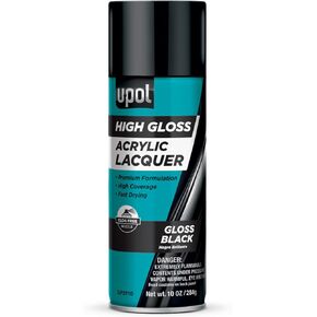 U-POL Acrylic Lacquer, Fast-Drying, All-Purpose Vehicle Touchup Paint With Gloss Finish, For Scratches & Marks, Gloss Black in Kuwait