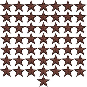 50 قطعة صغيرة 5 نجوم يمكن كيها على الرقع، خياطة الرقع المطرزة تزين المكواة على رقع القلب للملابس والسترات وأحذية الظهر وإصلاح الديكورات in Kuwait