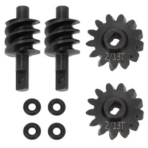 MEUS RACING SCX24 2-12T Overdrive Differential Gear Helical Diff Gears Set for Axial SCX24 Deadbolt C10 JLU Gladiator Bronco 1/24 RC Crawler Car Upgrade Parts, 2 Sets (2-12T)
