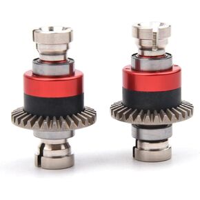 Assembled Differential 30T 0.8Mod RC Full Metal Diff Metal Differential Assembled for ARRMA 1/18 Granite Typhon GROM 1/14 Mojave GROM 1/12 Losi RC Cars (2Pcs)