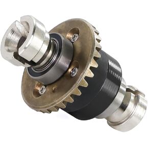 Assembled Differential 30T 0.8Mod Upgraded Part 1pc, Replace for ARA311177, Steel Front/Rear Differential Fits for ARRMA 1/18 Granite/Typhon GROM 1/14 Mojave GROM 1/12 LOSI NASCAR AWD RC Race car-E