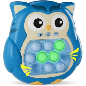 Sensory Pop Fidget Toys for Kids 3-12,Handheld Game for Kids,Light Up Fidget Toy,Travel Games,Airplane Toys for 3 4 5 6 7 8 9 Year Old,Quick Push Pop Game Christmas Birthday Gifts for Boys and Girls