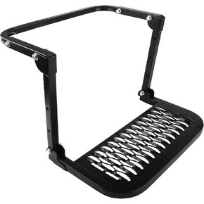 Black TireStep，Folding Adjustable，Folding Heavy Duty Tire Step for Truck, SUV and RV,Adjustable Tire Mounted Step Fit Most Tire from 9'' to 13'', Rated up to 300 Lbs
