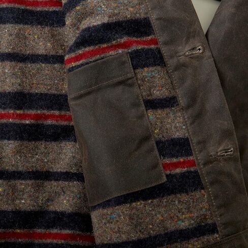 Huckberry Flint and Tinder Men's Wool-Lined Waxed Trucker Jacket, Built for Layering in Kuwait