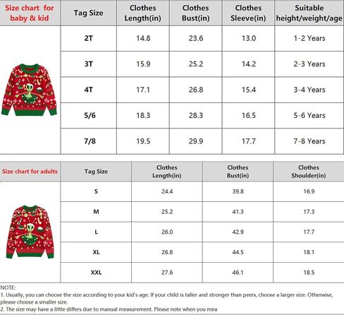 Simplee kids Family Matching Christmas Sweaters Xmas Print Ugly Funny Jumper Holiday Pullover Tops in Kuwait