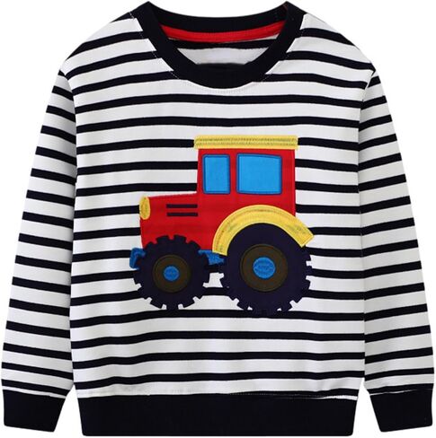 Toddler Girl Boy Sweatshirts Halloween Christmas Crewneck Long Sleeve Pullover Cotton Graphic Top Sweater Shirts in Kuwait