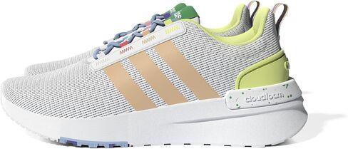 حذاء الجري adidas Racer TR21، كربون/أسود/برتقالي شبه مؤثر (فيلكرو)، 2 US للجنسين للأطفال الصغار in Kuwait