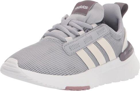 حذاء الجري adidas Racer TR21، كربون/أسود/برتقالي شبه مؤثر (فيلكرو)، 2 US للجنسين للأطفال الصغار in Kuwait