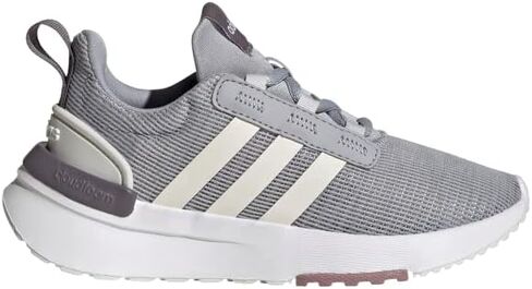 حذاء الجري adidas Racer TR21، كربون/أسود/برتقالي شبه مؤثر (فيلكرو)، 2 US للجنسين للأطفال الصغار in Kuwait