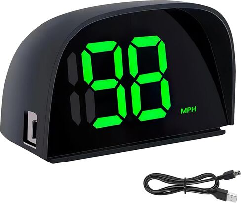 GPS HUD Car Digital Speedometer, MPH Digital Speed Meter Gauge with LED Large Font Head Up Display Car Accessories with USB Cable, Plug Play for All Vehicles (X1 Speedometer) in Kuwait