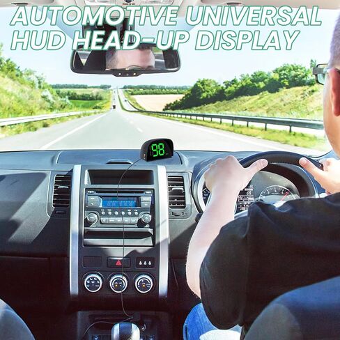 GPS HUD Car Digital Speedometer, MPH Digital Speed Meter Gauge with LED Large Font Head Up Display Car Accessories with USB Cable, Plug Play for All Vehicles (X1 Speedometer) in Kuwait