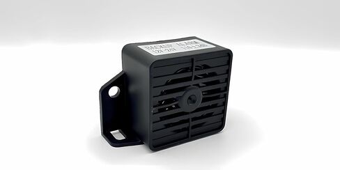 Truck Back-up Alarm, 2Pcs of Waterproof Industrial Heavy-Duty 110dB 12V/24V Backup Beepers: Reliable Car Reverse Horns for Enhanced Safety, Black Square in Kuwait