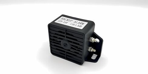 Truck Back-up Alarm, 2Pcs of Waterproof Industrial Heavy-Duty 110dB 12V/24V Backup Beepers: Reliable Car Reverse Horns for Enhanced Safety, Black Square in Kuwait