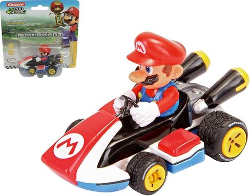 Carrera Pull & Speed 15818404 Official Licensed Kids Mario Kart Toy Car Pull Back Vehicle for Ages 3 and Up - Mario in Saudi Arabia