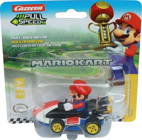 Carrera Pull & Speed 15818404 Official Licensed Kids Mario Kart Toy Car Pull Back Vehicle for Ages 3 and Up - Mario in Saudi Arabia