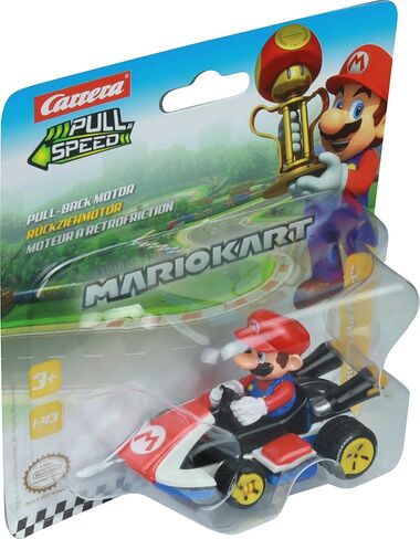 Carrera Pull & Speed 15818404 Official Licensed Kids Mario Kart Toy Car Pull Back Vehicle for Ages 3 and Up - Mario in Saudi Arabia