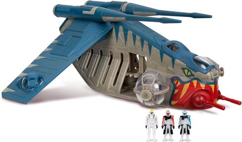 STAR WARS Micro Galaxy Squadron U-Wing Starfighter - مركبة مقاس 12 بوصة مع أجنحة قابلة للطي، وخليج القوات، ومسدس قنص، وثلاثة ملحقات صغيرة مقاس 1 بوصة in Kuwait