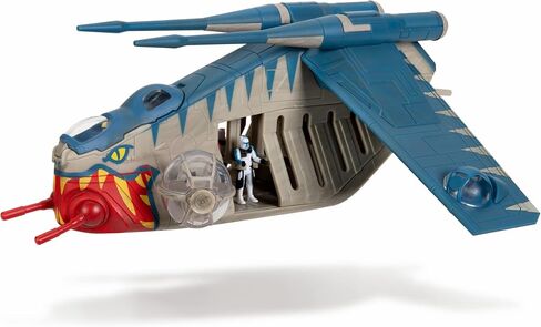 STAR WARS Micro Galaxy Squadron U-Wing Starfighter - مركبة مقاس 12 بوصة مع أجنحة قابلة للطي، وخليج القوات، ومسدس قنص، وثلاثة ملحقات صغيرة مقاس 1 بوصة in Kuwait