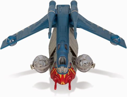 STAR WARS Micro Galaxy Squadron U-Wing Starfighter - مركبة مقاس 12 بوصة مع أجنحة قابلة للطي، وخليج القوات، ومسدس قنص، وثلاثة ملحقات صغيرة مقاس 1 بوصة in Kuwait