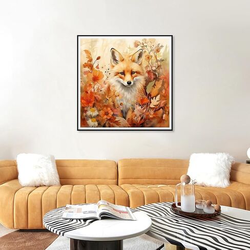 Stalente Diamond Painting Kits for Adults, 5D DIY Diamond Art Kits for Beginners Round Full Drill Diamond Painting for Home Wall Decoration Gift 12×16inch, Rabbit in Kuwait