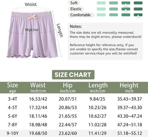 8 Pack Girls Shorts Toddler Bike Shorts for Girls Cartwheel Shorts Breathable Dance Under Dress Kids Shorts in Saudi Arabia